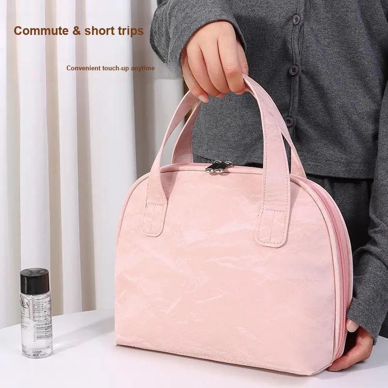 Gentle Welcome Shell Makeup Bags Large Capacity Partitioned Storage-12