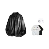 Black (Comes with Heavyweight 100% cotton Short-Sleeved Shirt, Random Style)
