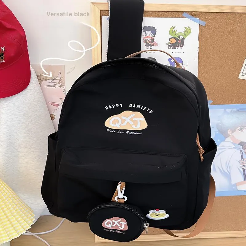 XIANGSU Nylon Fabric Backpack Women's Multicolor-8