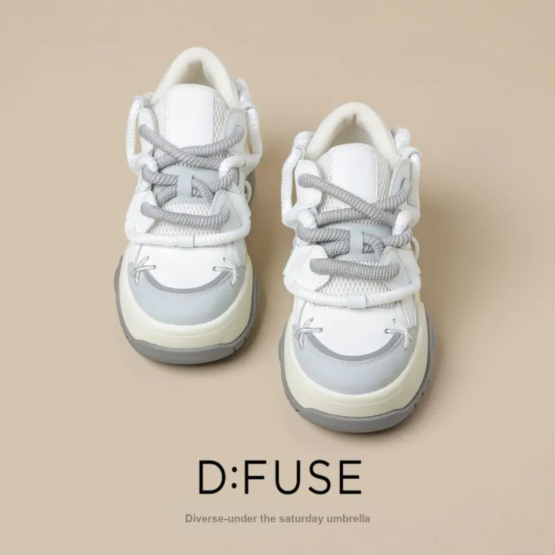 D FUSE SCANDINAVIA Wear Resistant Lightweight Height Increasing Low Top Stylish Skateboarding Shoes Women's-3