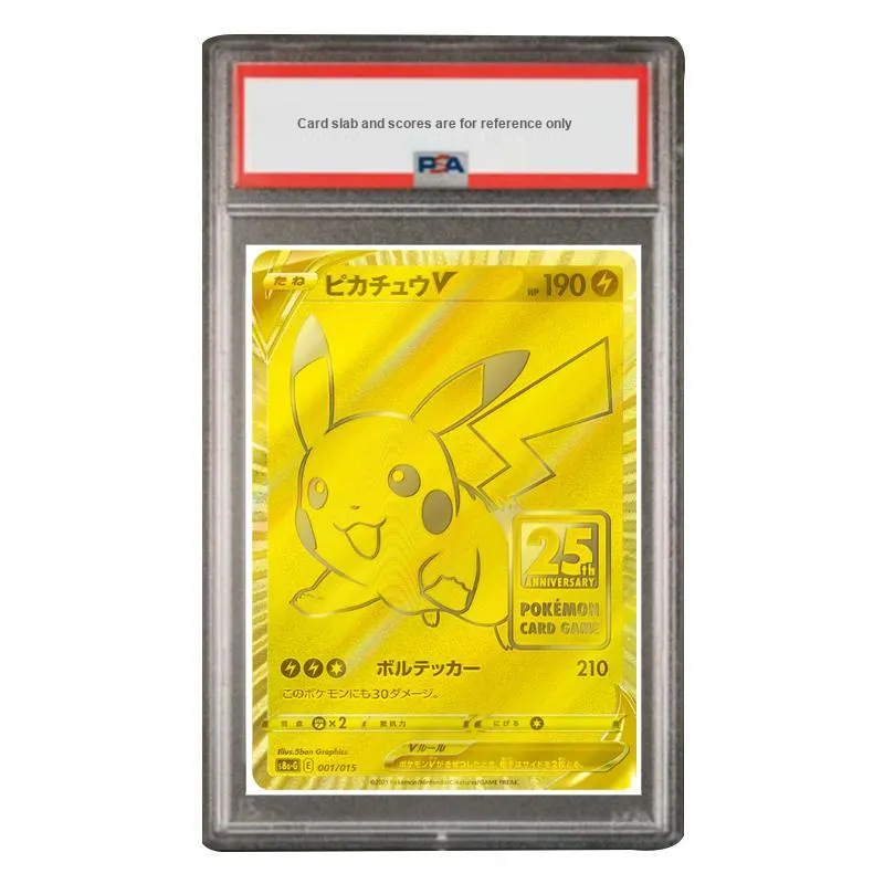 POKEMON 25th Anniversary Gold Commemorative Box, Pikachu V S8a G 001 PSA Japan Version Graded Cards 1