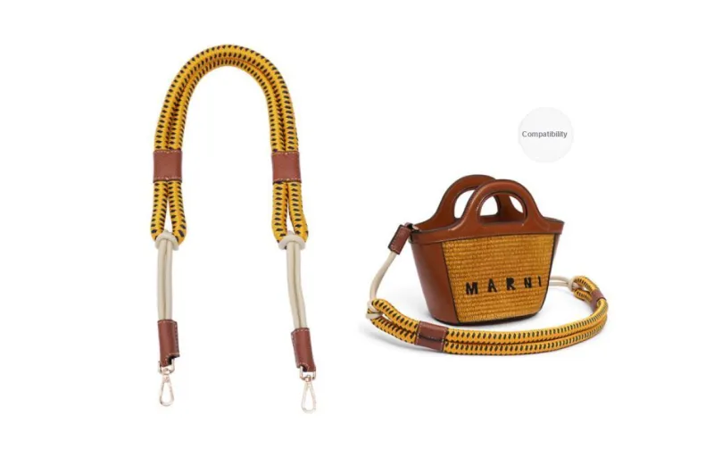 GUYI Mixed Bag Strap Women's Brown-4