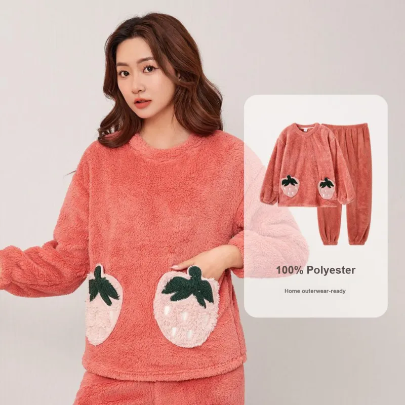 Aidai Pajama Set Women's Citrus Orange-2