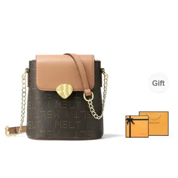 MashaLanti PVC Shoulder Bag Regular Women's Coffee & Tea Brown Color