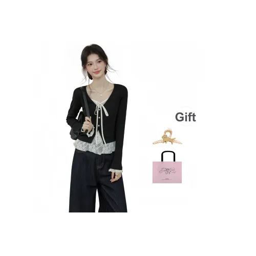 EVPGB Черные Женские T-рубашки