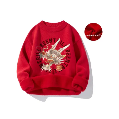 BEENTRILL Year of the Dragon series Красный Унисекс Свитеры