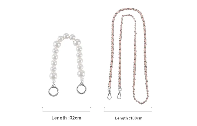 Lan Bao Fan Microfiber Bag Strap Women's Pink, White-55