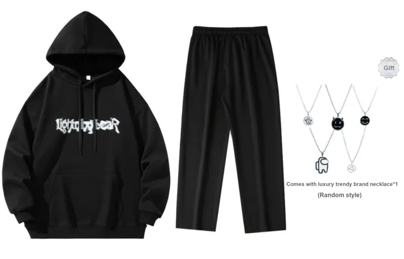 LIGHTNING BEAR Sweatshirt Sets Unisex-1