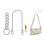 Diamond Single-Sided Buckle+Decorative Chain+Includes Screwdriver