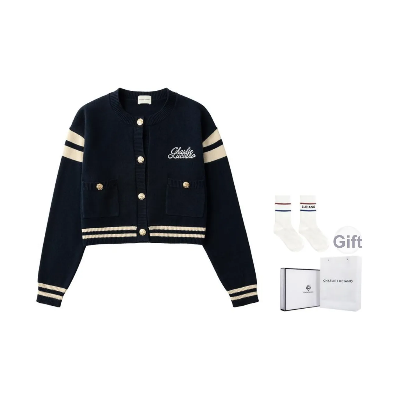 Charlie Luciano Knitwear Women's Navy Blue