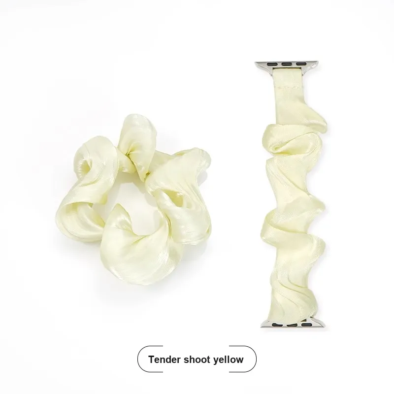 KVZUVUU Apple Compatibility Watch Band Spun Silk Material-7
