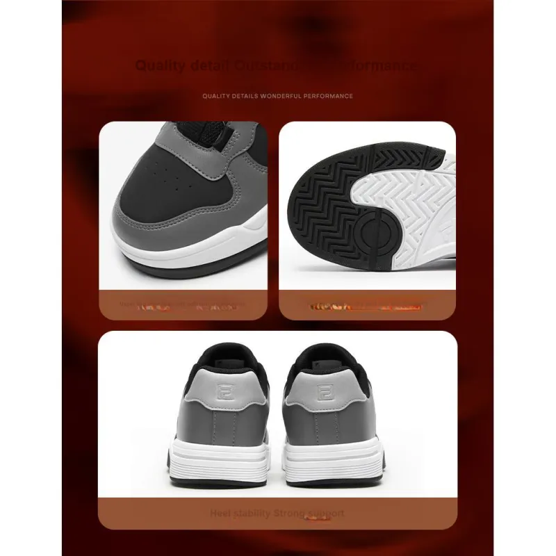 FILA KIDS BOA Slip Resistant Low Top Kids Lifestyle Shoes Black Gray Color Teenagers-2