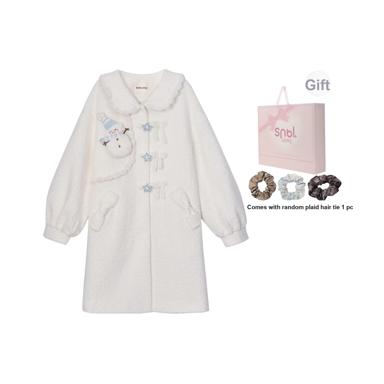 SNBL Белое Женское Пальто