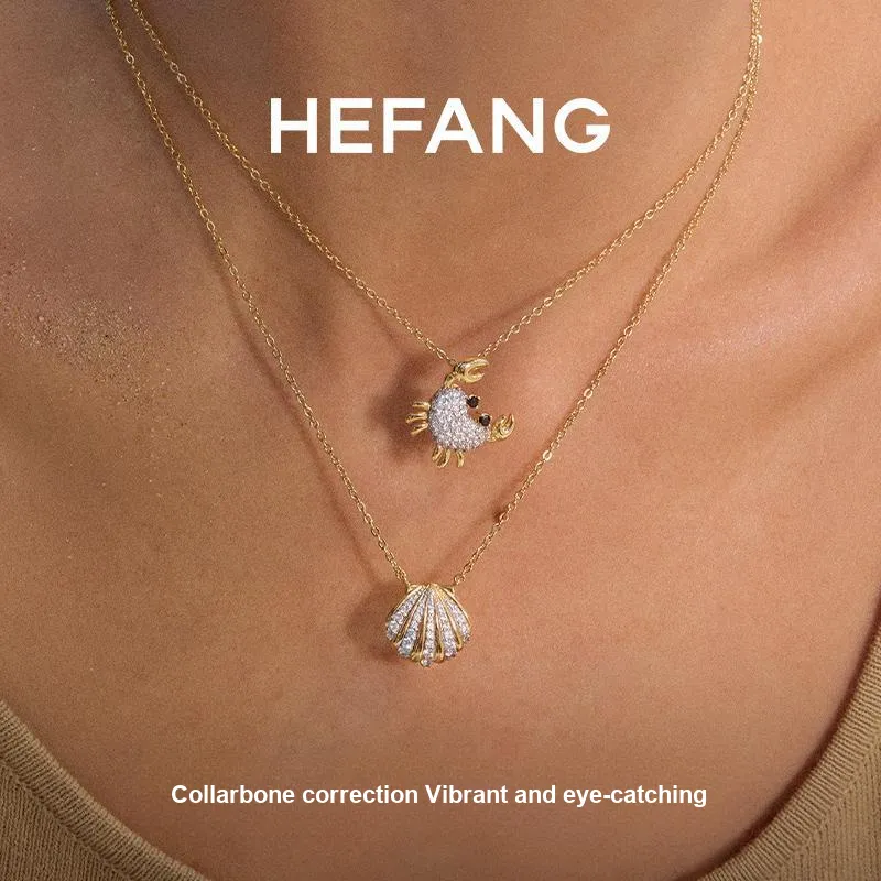 HEFANG Vocation 925 Sterling Silver Necklaces Unisex-1