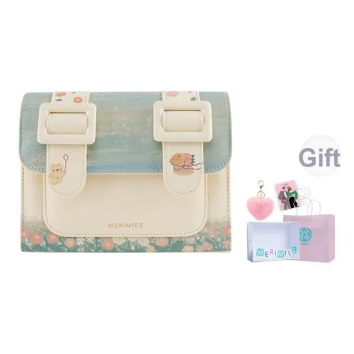 MERIMIES ПУ (полиуретан) Тайская почтовая сумка сумка через плечо средняя женская белая