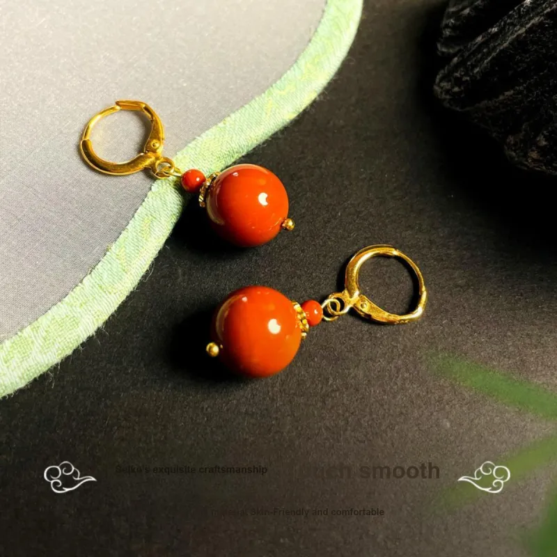 Love Jade Earrings Women's-2