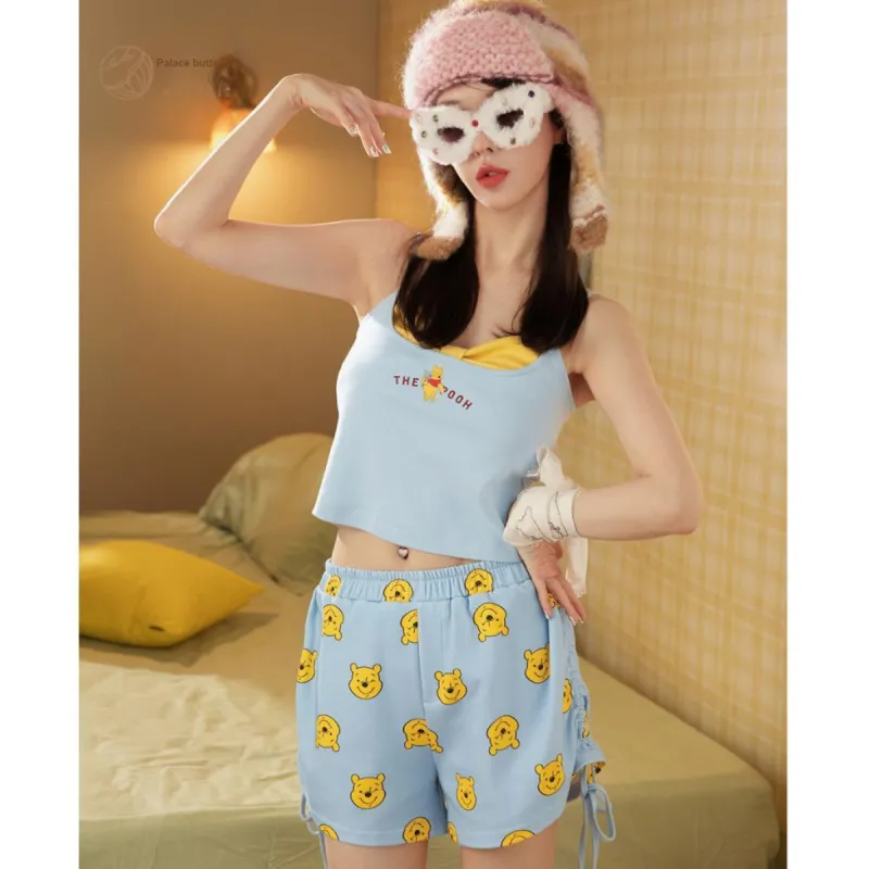 Gongdie x Disney Pajama Set Women's Gift Box Set Blue-1