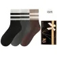 Black, Dark Gray, Brown (3 Pack)