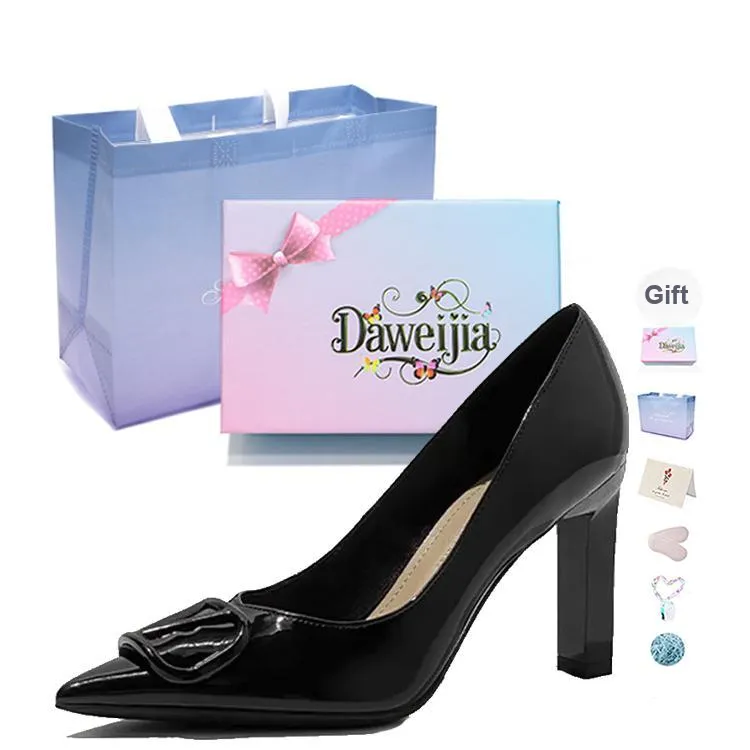 Dawei's House Chunky Heel High Heels Women's Gift Box Set-6