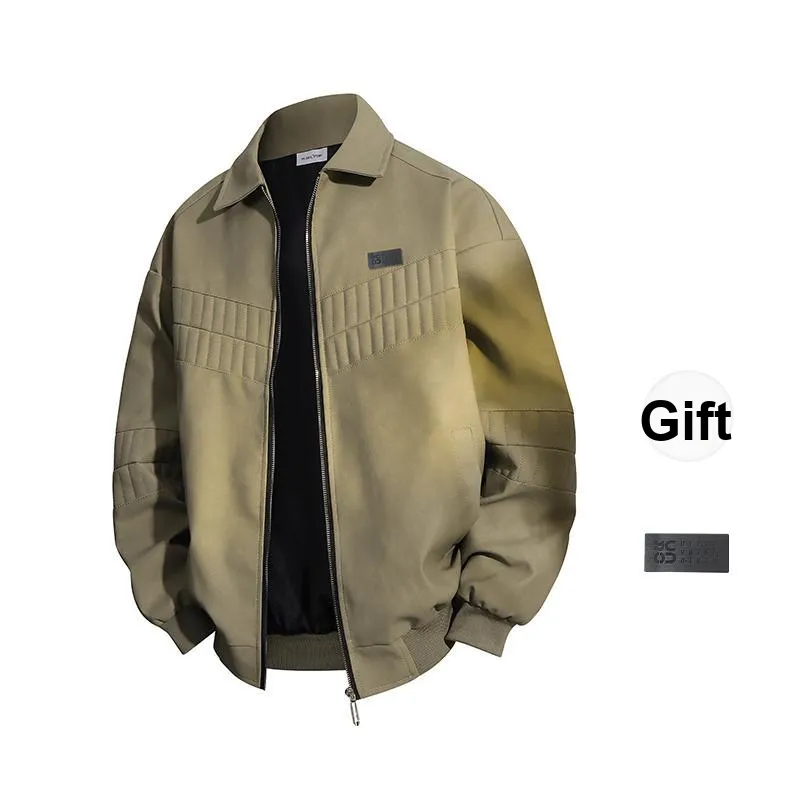YOSICIL Leather Jacket Unisex Moss Green