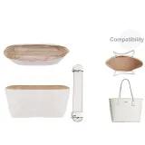 City33 (Glacier White) Beige Liner+Shoulder Strap Pad[Pressure-Relief Two-Piece Set]