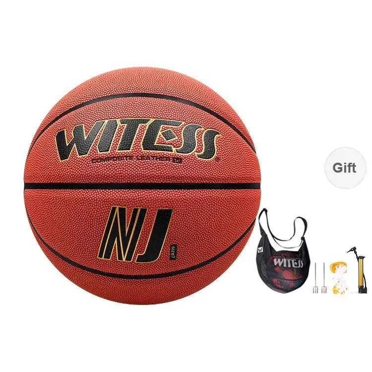 WITESS PU Basketball LA766 Brick Red Size 7 Ball Training Unisex-21