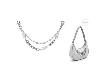 Lan Bao Fan Alloy Bag Accessories Women's Silver