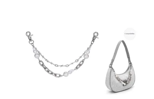 Lan Bao Fan Alloy Bag Accessories Women's Silver