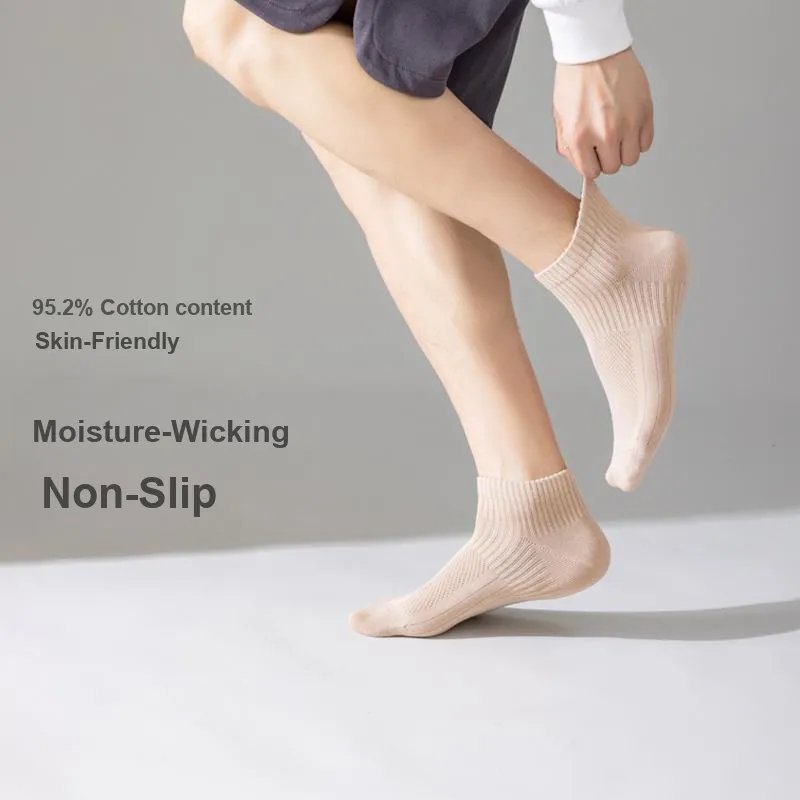 FUGEER No-Show Socks Men's Box 5-Pack-19