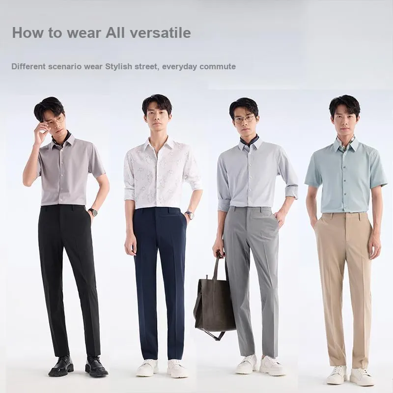 Jiumuwang Men's Pants Expert Easy to Maintain Collection SS25 Suit Trouser Men's-10