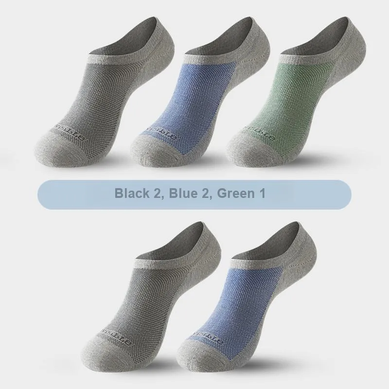 INVISIBLE No Show Socks Unisex 5 Pack-1