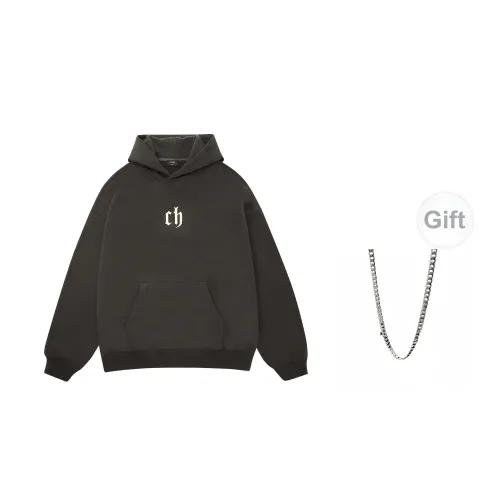 CHINISM Sweatshirts Unisex Deep Space Gray With Necklace Included