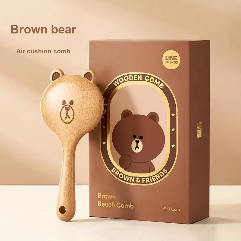 QILIN x LINE FRIENDS Dry And Wet All High Hairline Smooth Hair Air Cushion Comb Massage-1