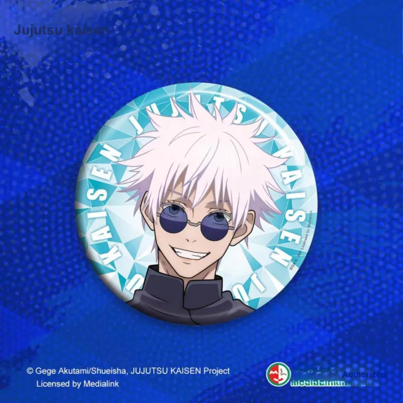MOUXUYY Satoru Gojo Suguru Geto Jujutsu Kaisen  The Chapter Of Huaiyu Laser 75mm Badge Badges-2