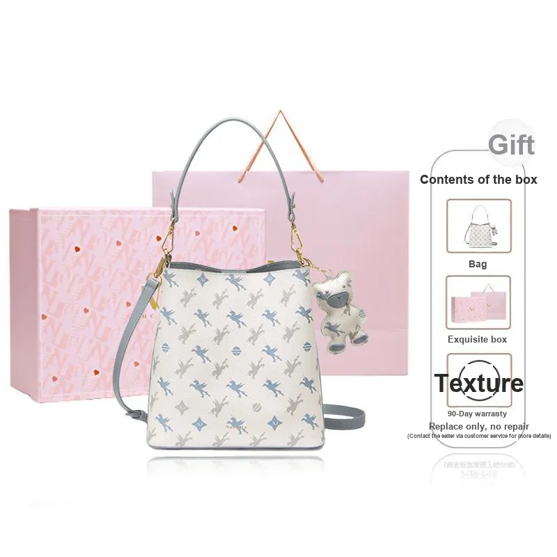 NUCELLE PVC Handbag, Crossbody Bag Medium Size Women's Multicolor