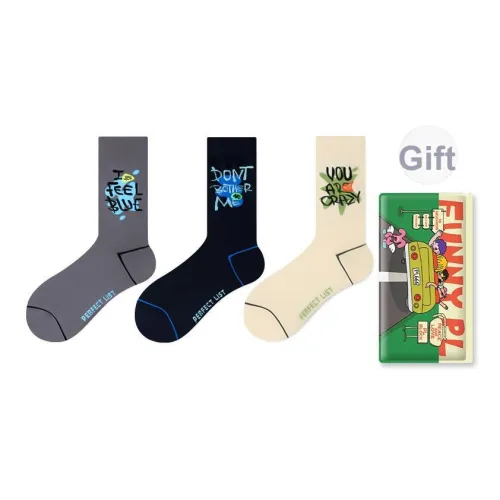 PL Настроение Модные носки ABC Унисекс MID Носки до икры