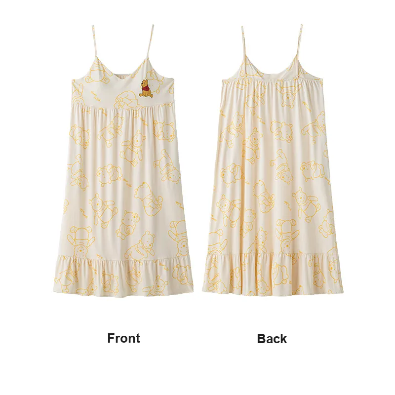 Disney Nightgown Summer Women's Light Yellow-1
