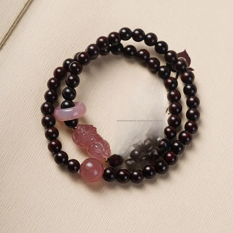 XIBAOCHUNHUA Bloodwood Bracelets Unisex-1