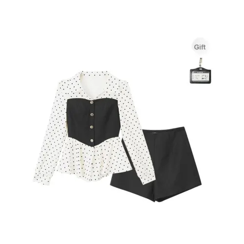 FABRIC PIG Повседневный костюм женский черный абрикосовый