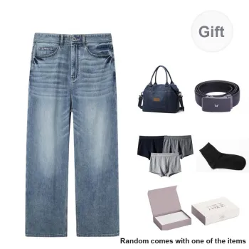 Jiumuwang Men's Pants Expert Air Jeans New Fashion Collection SS25 Jeans Unisex Light Blue