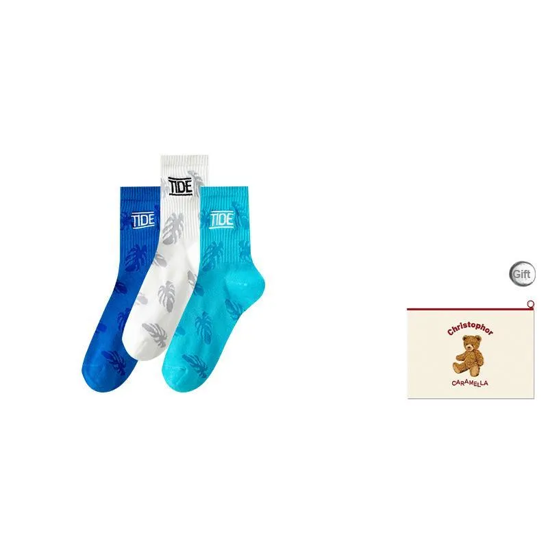 Caramella Mid-Calf Socks Men's Shopping Bag Combo Set-18