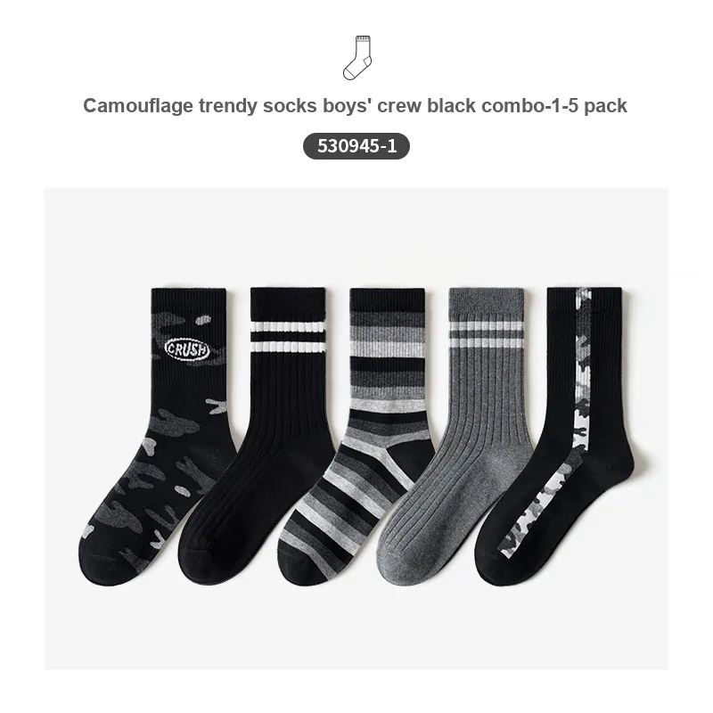 Caramella Mid Calf Socks Men's 5 Pack-17