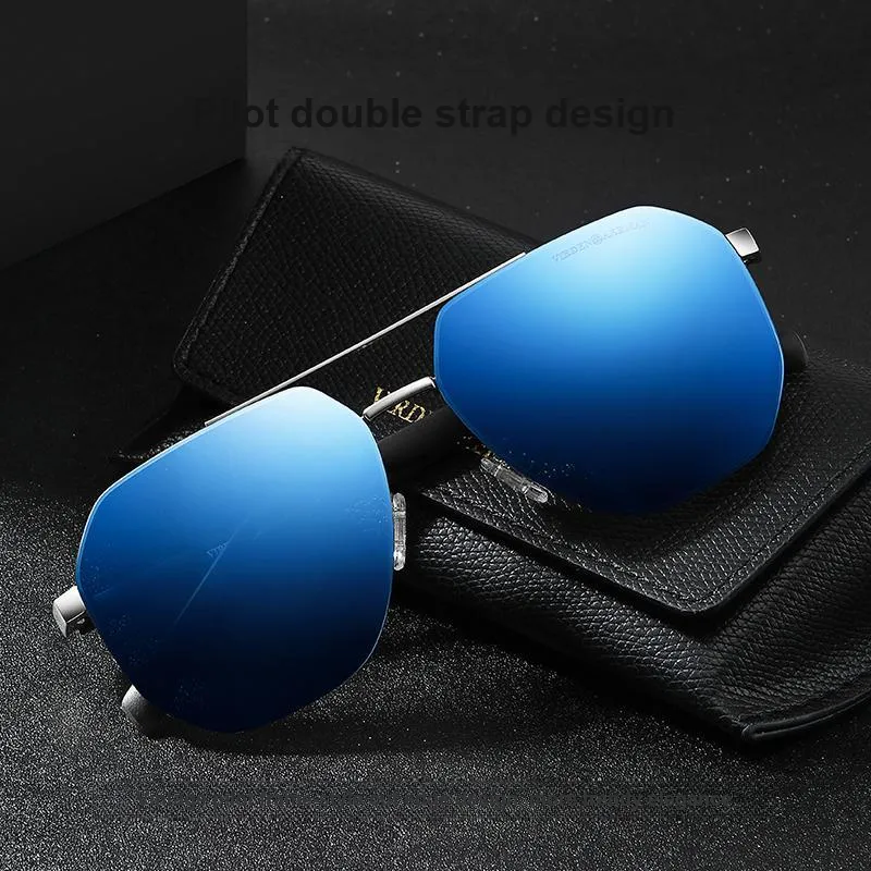 VIRDEN AERMAN Alloy Aviator Sunglasses Unisex Black-15