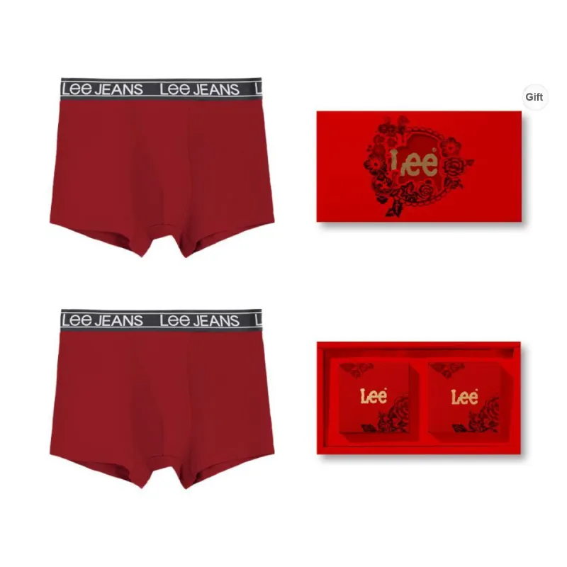 Lee Underpants Men's Combo Set Zodiac Year Red-35