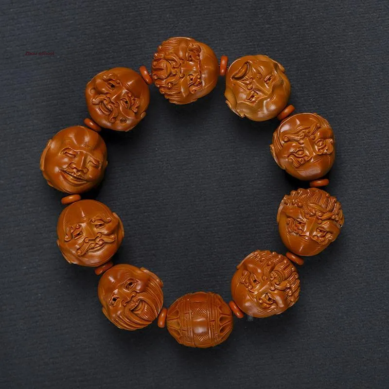ZHOUPAI Olive Pit Bracelets Unisex-1