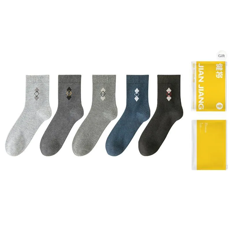 Master Mid Calf Socks Men's Shopping Bag Combo Set-18