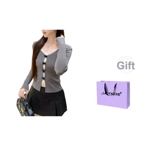 LADYXIEXIE Темно-серый Женский Трикотаж