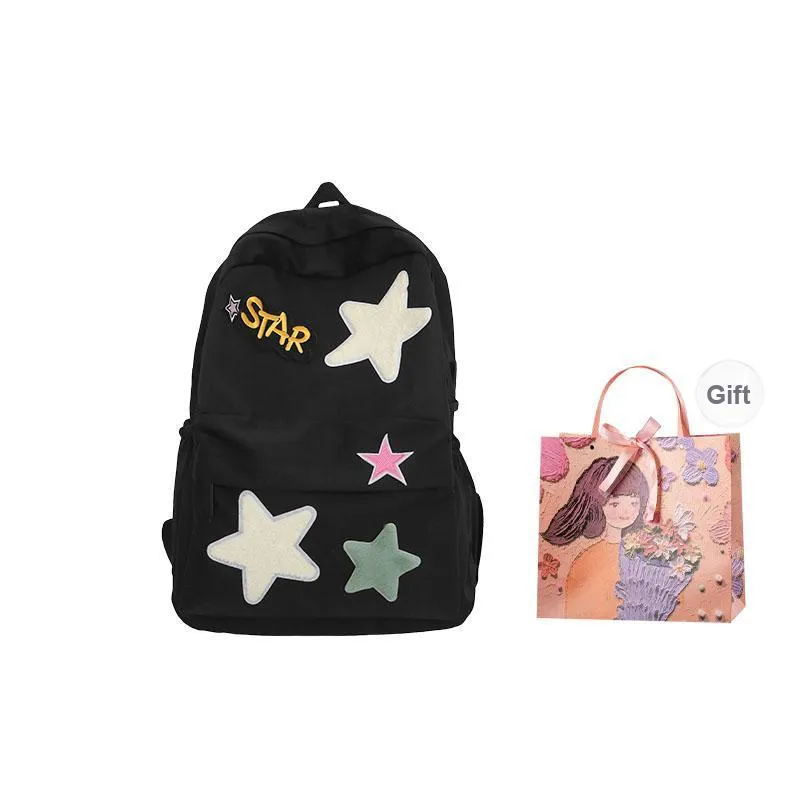 PARK DANCE Nylon Backpack Regular Unisex Multicolor-11