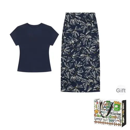 Dippanis Two Piece Skirt Sets Women's