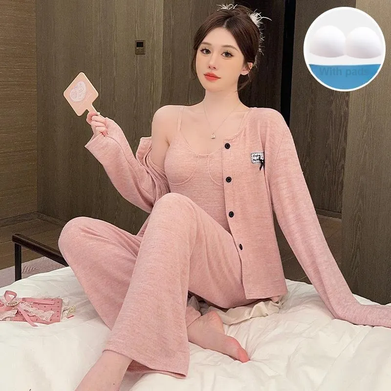 Sleeping Beauty Pajama Set Women's Peach-1